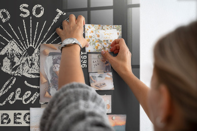 Tableau magnétique enfant Citation d'aventure