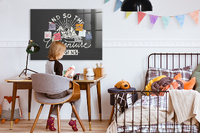 Tableau magnétique enfant Citation d'aventure