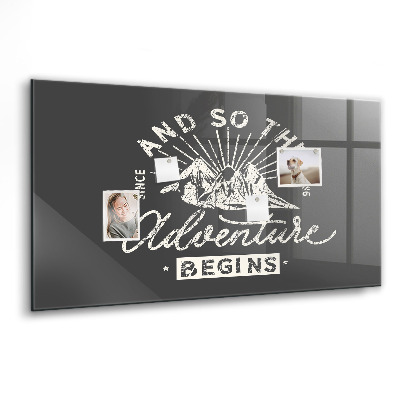 Tableau magnétique enfant Citation d'aventure