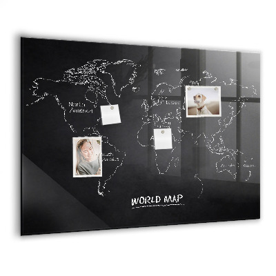 Tableau magnétique enfant Carte du monde des pays