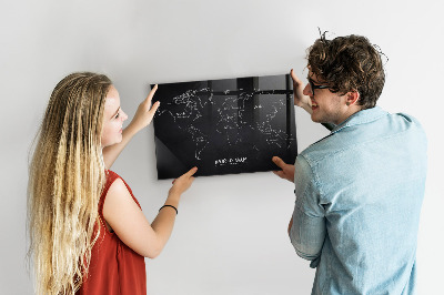 Tableau magnétique enfant Carte du monde des pays