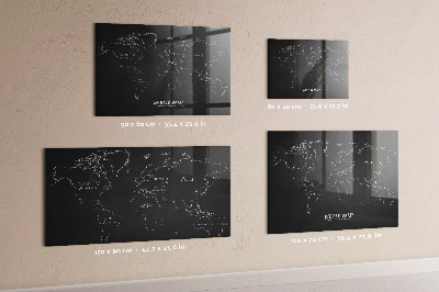 Tableau magnétique enfant Carte du monde des pays