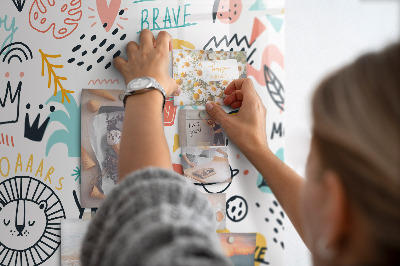 Tableau mural magnétique Images croquis