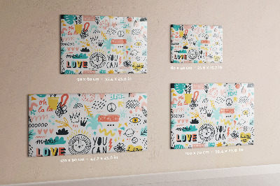 Tableau mural magnétique Images croquis