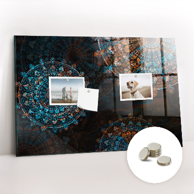 Tableau aimanté horizontal Motif mandala