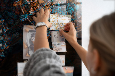 Tableau aimanté horizontal Motif mandala