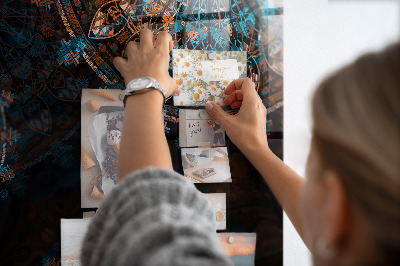 Tableau aimanté horizontal Motif mandala