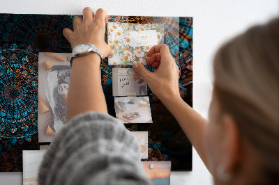 Tableau aimanté horizontal Motif mandala