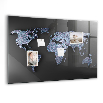 Tableau magnétique enfant carte du monde 3D