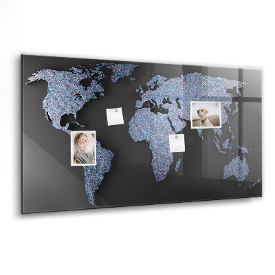 Tableau magnétique enfant carte du monde 3D