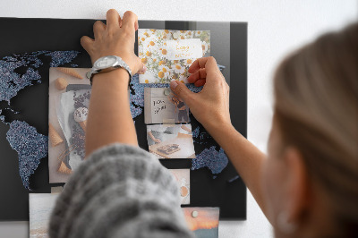 Tableau magnétique enfant carte du monde 3D