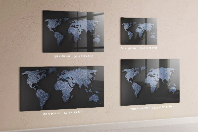 Tableau magnétique enfant carte du monde 3D