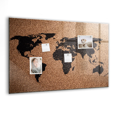 Tableau magnétique enfant Carte du monde