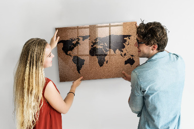 Tableau magnétique enfant Carte du monde