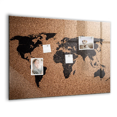 Tableau magnétique enfant Carte du monde