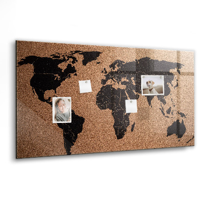 Tableau magnétique enfant Carte du monde
