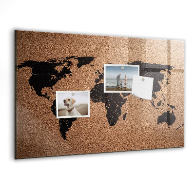 Tableau magnétique enfant Carte du monde
