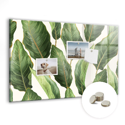 Tableau aimanté horizontal feuilles de palmier