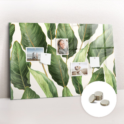Tableau aimanté horizontal feuilles de palmier
