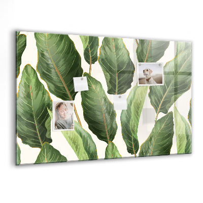 Tableau aimanté horizontal feuilles de palmier