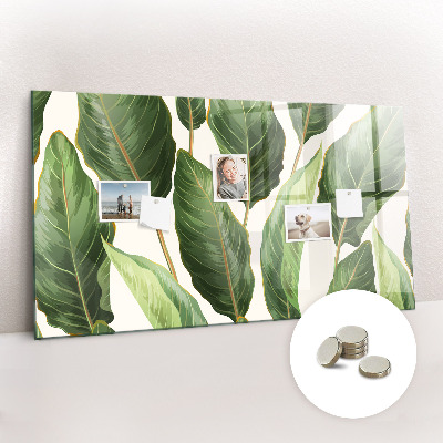 Tableau aimanté horizontal feuilles de palmier