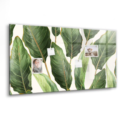 Tableau aimanté horizontal feuilles de palmier