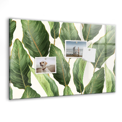 Tableau aimanté horizontal feuilles de palmier