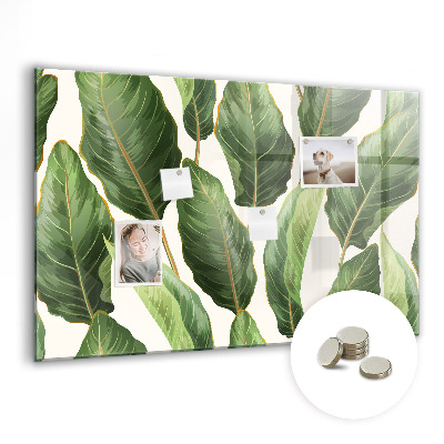 Tableau aimanté horizontal feuilles de palmier