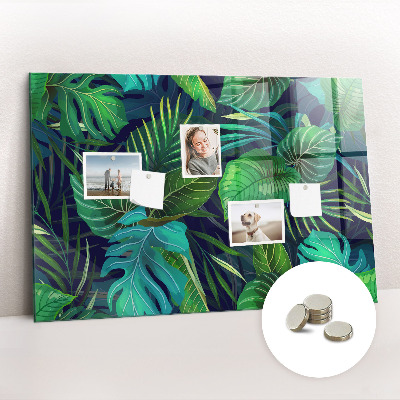 Tableau pour magnet Feuilles exotiques