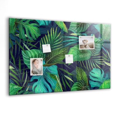 Tableau pour magnet Feuilles exotiques