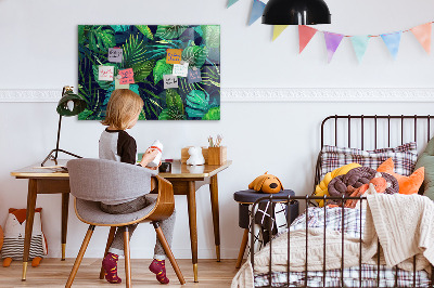 Tableau pour magnet Feuilles exotiques