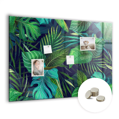 Tableau pour magnet Feuilles exotiques