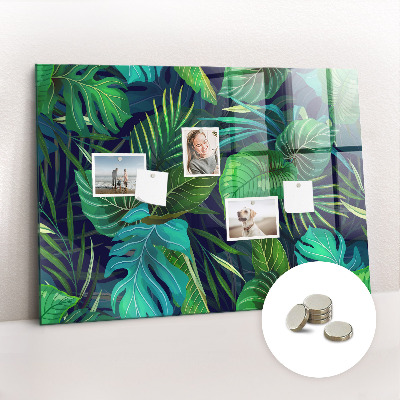 Tableau pour magnet Feuilles exotiques