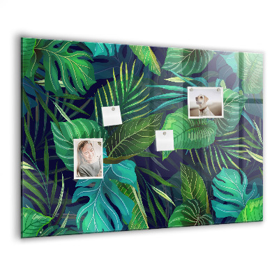 Tableau pour magnet Feuilles exotiques