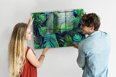Tableau pour magnet Feuilles exotiques