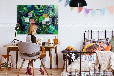 Tableau pour magnet Feuilles exotiques