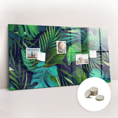 Tableau pour magnet Feuilles exotiques