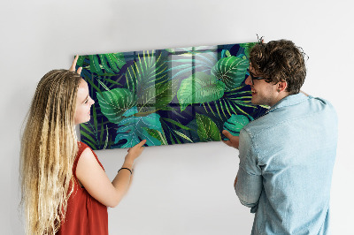 Tableau pour magnet Feuilles exotiques