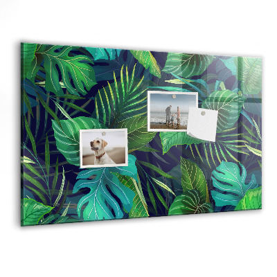 Tableau pour magnet Feuilles exotiques