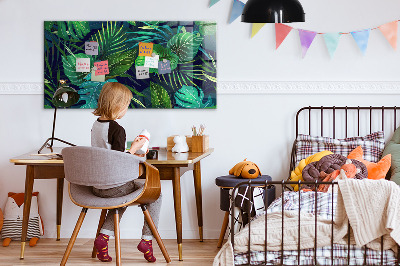 Tableau pour magnet Feuilles exotiques