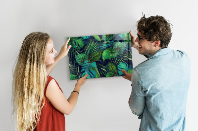Tableau pour magnet Feuilles exotiques