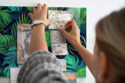 Tableau pour magnet Feuilles exotiques