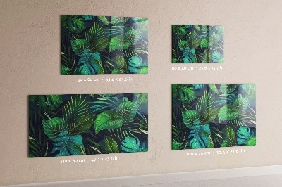 Tableau pour magnet Feuilles exotiques
