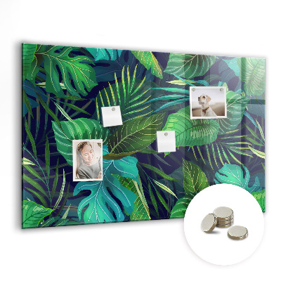 Tableau pour magnet Feuilles exotiques