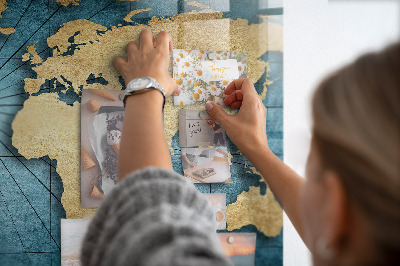 Tableau magnétique enfant carte du monde 3D