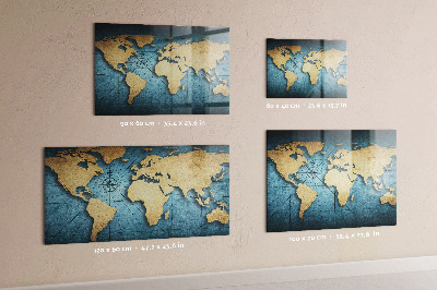 Tableau magnétique enfant carte du monde 3D