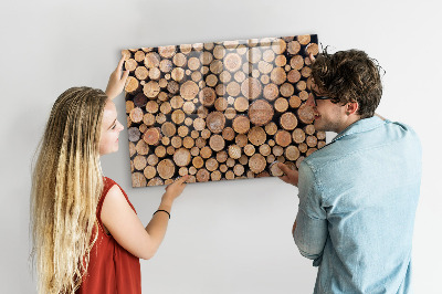 Tableau aimanté horizontal cernes des arbres