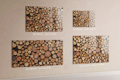 Tableau aimanté horizontal cernes des arbres