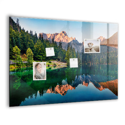 Tableau mural magnétique Paysage lacustre