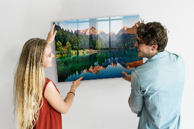 Tableau mural magnétique Paysage lacustre
